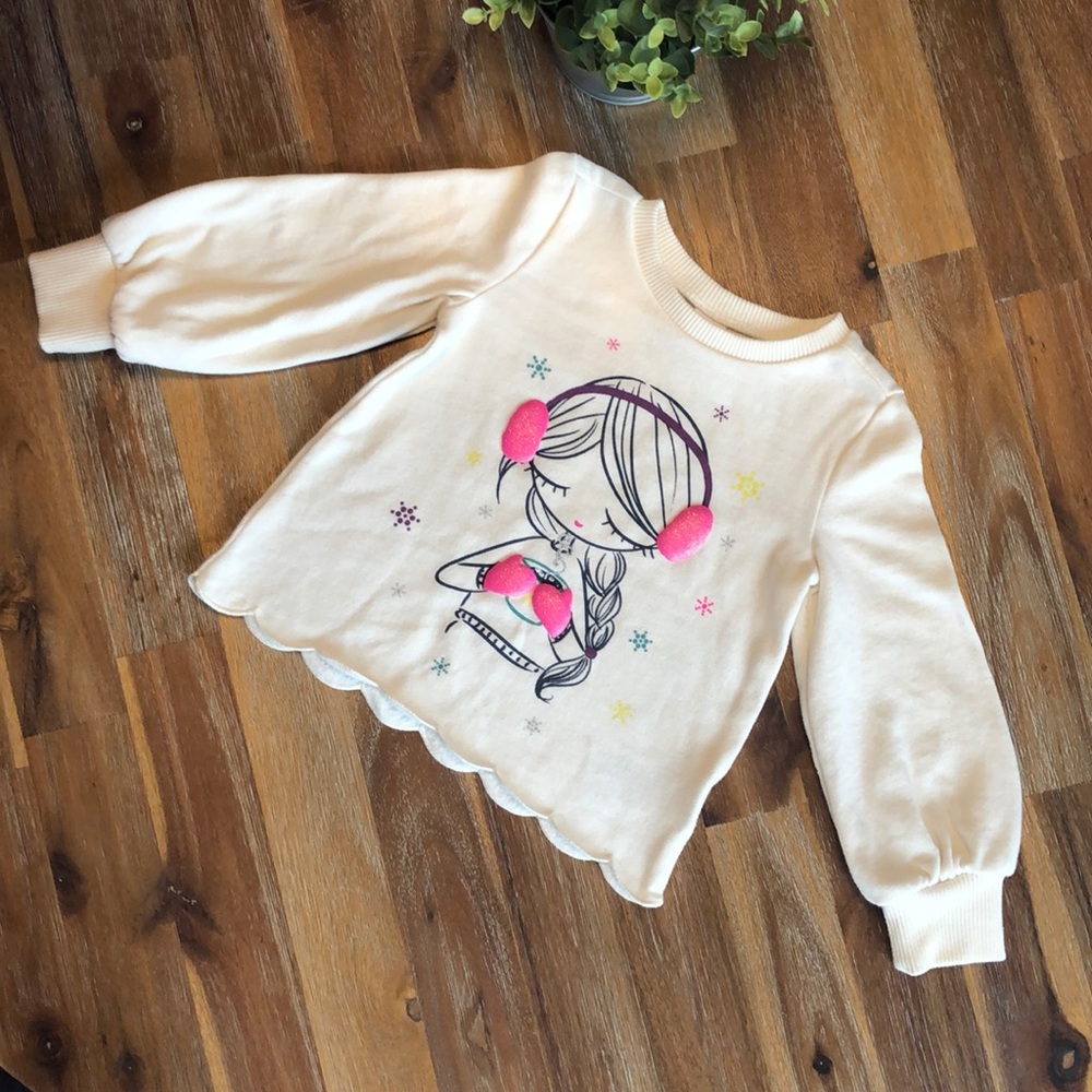 EUC! Baby GAP Girl’s Sweatshirt. Size 2T.